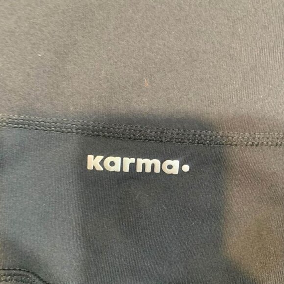 karma leggings. Black. Size 2. New condition. See through lines. Compression. - Picture 5 of 9